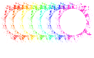 Eclipse 2017 Rainbow LGBT Pride Magnet