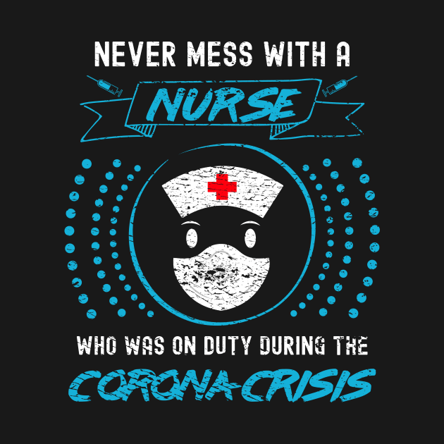 Corona Nurse in Turquoise by SM Shirts