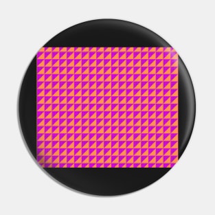 Orange and Pink Geometric Pattern Pin