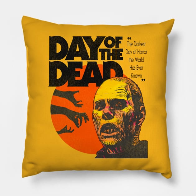 Day of the Dead: Cult Zombie Horror Film Pillow by darklordpug