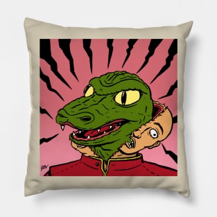 Reptile Alien Invasion Pillow