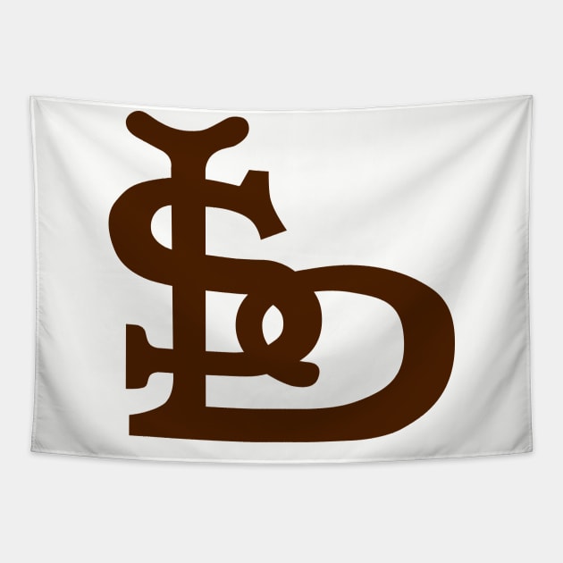 Retro St Louis Browns Baseball Tapestry by LocalZonly