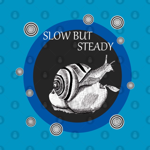 Slow but Steady Snail in Ink Edition 4 by Blissful Drizzle