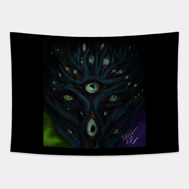 Eldritch Horror: Azshtralbog the Watcher Tapestry by LadyLeviathan