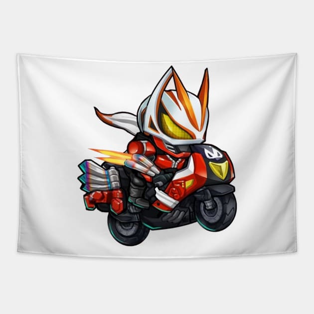 kamen rider geats Tapestry by mprokolo corgi