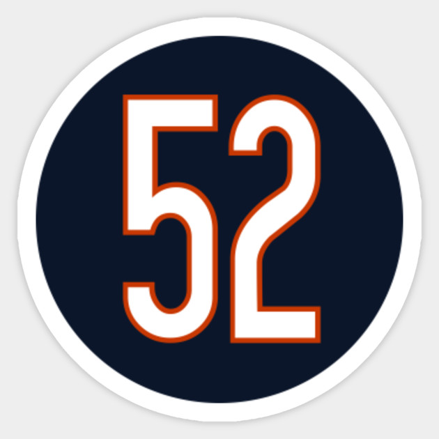 chicago bears jersey number 52