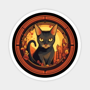 Abyssinian Cat Halloween, Cat Lover Magnet