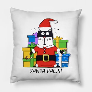 Santa Paws is a Cat? Pillow