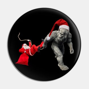 Sasquatch Catches Santa Pin