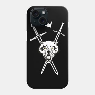 Wolf and Swallow - Animals and Swords Phone Case