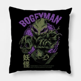 Vintage Horror Bogeyman Monster B Movie Cover Art Pillow