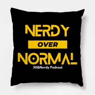 Nerdy Over Normal Pillow