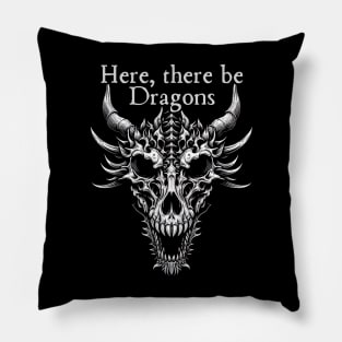 Dragon Skull Pillow