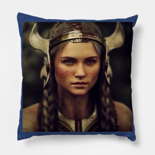 Viking Shield Maiden Pillow