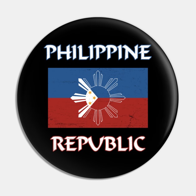 Philippine Republic Pin by NicGrayTees