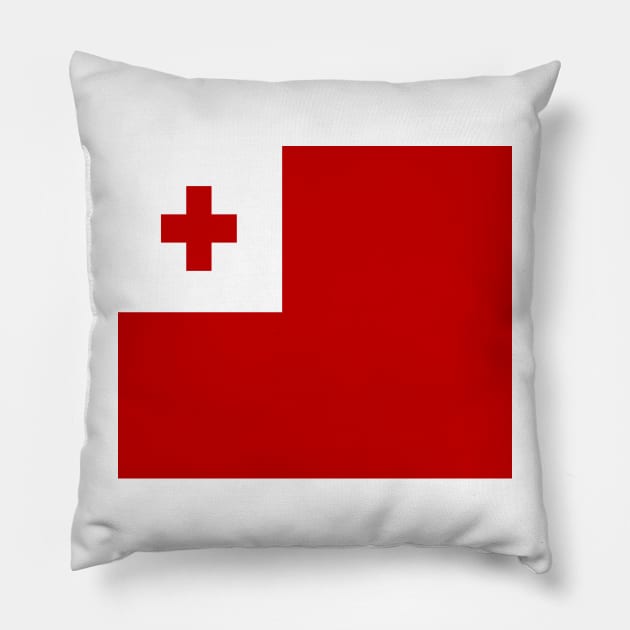 Tonga flag Pillow by flag for all