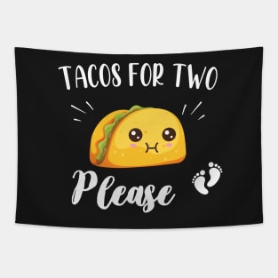 Tacos for two please - Cute Pregnancy Announcement Gift Tapestry