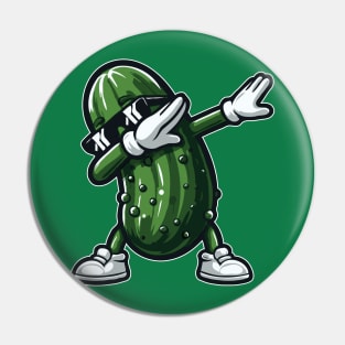 Dabbing Pickle Dab Cucumber Dill Pickle Funny Pin