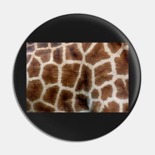 Giraffe Print with Pattern of Giraffe Hide Pin