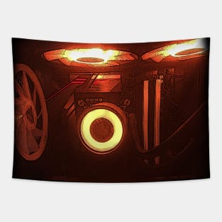 orange pc gaming Tapestry