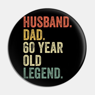 Funny 60Th Birthday Gifts Vintage Dad 1960 Pin