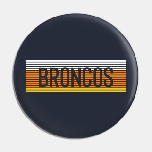 Broncos Stripes Pin