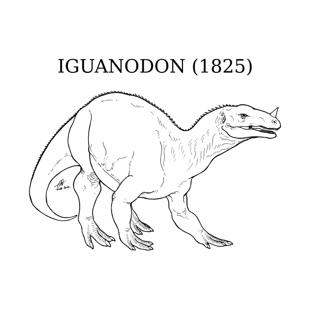 Vintage Iguanodon by PaleoFantasies