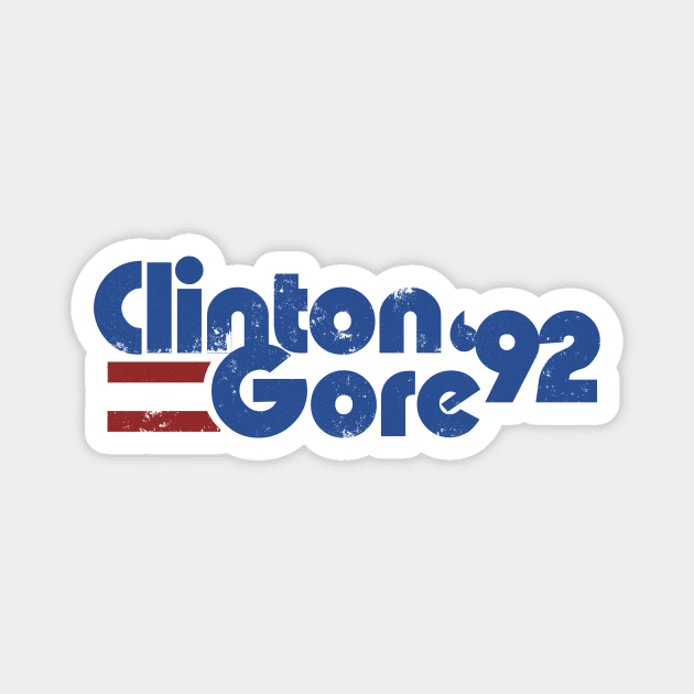 Clinton Gore 1992 Magnet by bubbsnugg