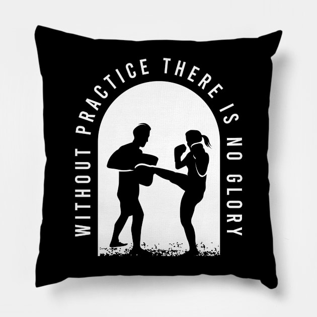 Fighter Design for a Martial Arts Lover Pillow by AlleyField