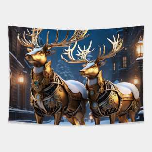 Mech Reindeer Tapestry