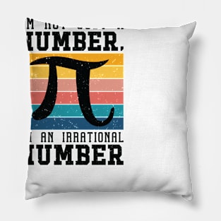 Pi Day Retro Mathematics Pi Symbol Math Number Pillow