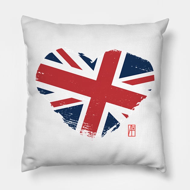 I love my country. I love Great Britain. I am a patriot. In my heart, there is always the flag of the United Kingdom. Pillow by ArtProjectShop