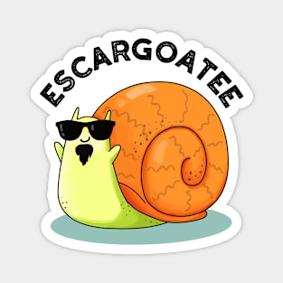 Escargoatee Cute French Snail Escargot Pun Magnet