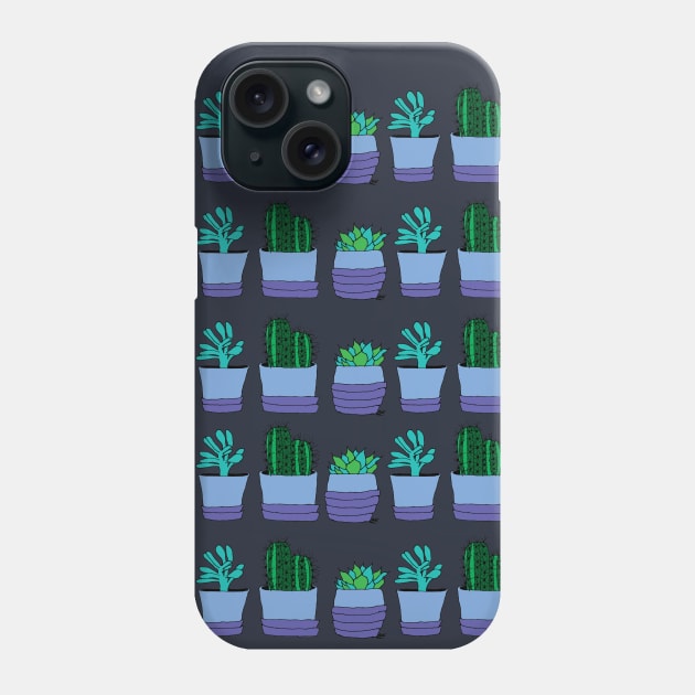 Assorted Potted Plants Pattern Phone Case by TintedRed