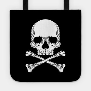 Cross bones and skull Tote