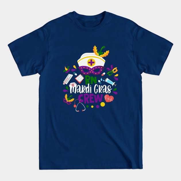 Disover RN Mardi Gras Nurse Crew Family Group Nursing Lovers - Mardi Gras New Orleans - T-Shirt