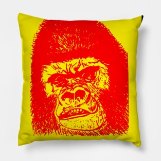 Kongo The Circus Gorilla - For Dark Background Pillow
