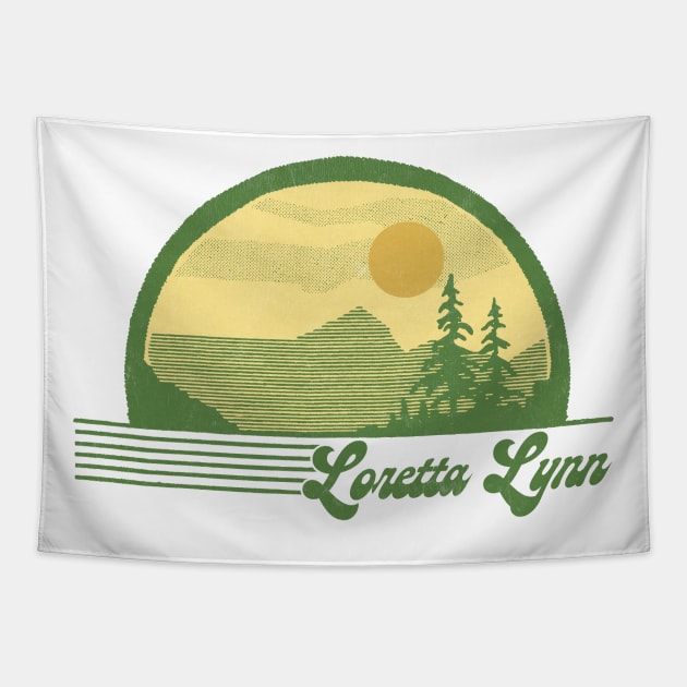 Loretta Lynn / Retro Style Country Fan Design Tapestry by DankFutura