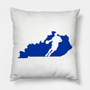 Kentucky State of Basketball Logo Pillow