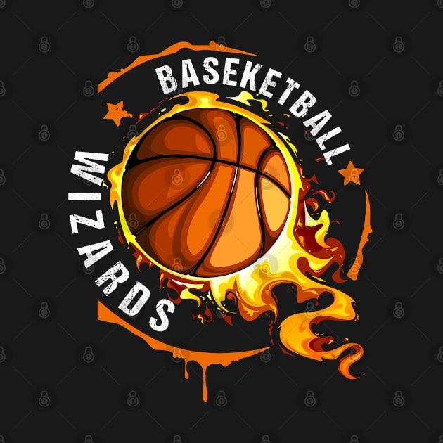 Graphic Basketball Name Wizards Classic Styles Team by Frozen Jack monster