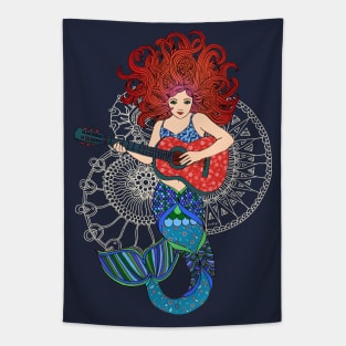 Musical Mermaid Tapestry