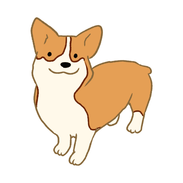 Corgi  illustration by Mayarart