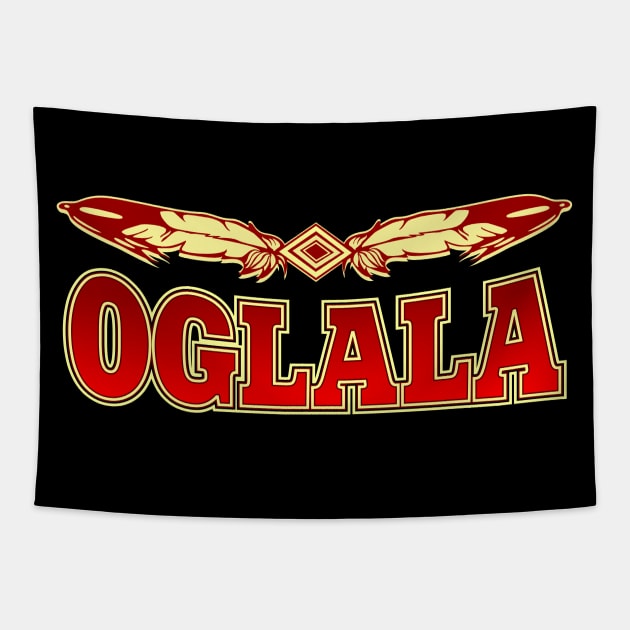 Oglala Tribe Tapestry by MagicEyeOnly