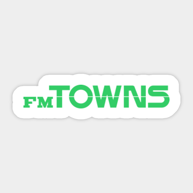 Fm Towns Videogames Sticker Teepublic