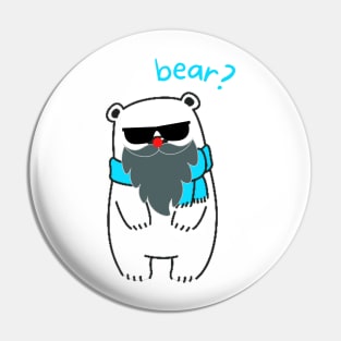 Cute bears with beards Pin