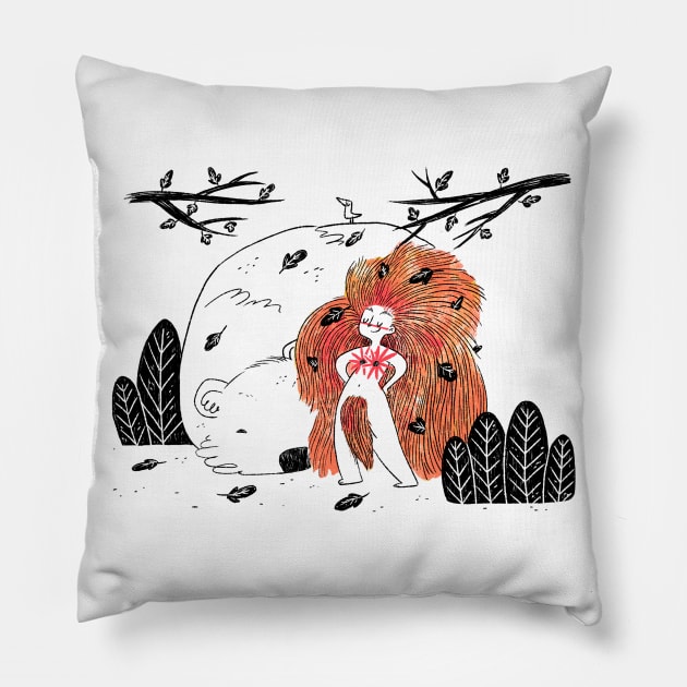 Wild Ladie Pillow by PatriciaCo