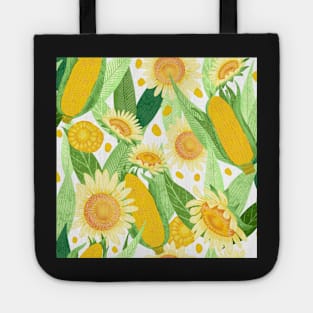 Corn and sunflowers Tote