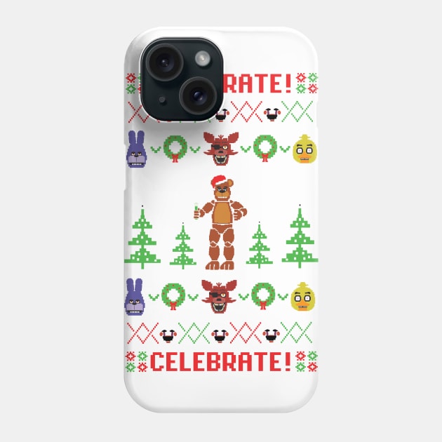 Five Nights At Freddy's Ugly Sweater Phone Case by chrisraimoart