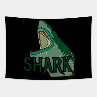 SHARK READY TO PREY Tapestry