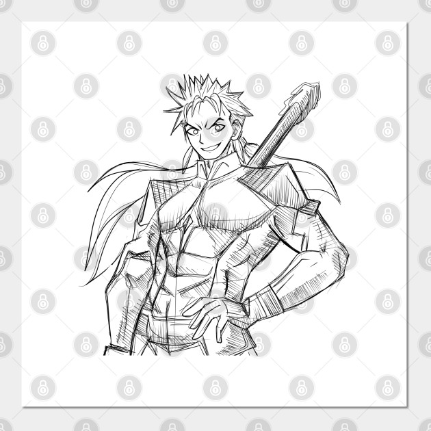 Lancer Fate Stay Night Fate Stay Night Posters And Art Prints Teepublic